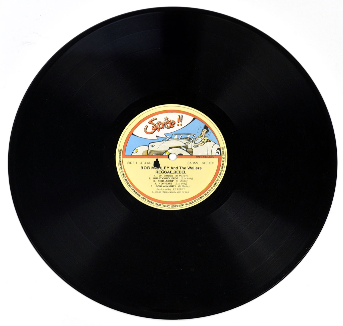 High Resolution Photo of the LP Side One  of BOB MARLEY & THE WAILERS – Reggae Rebel (Belgium)  https://vinyl-records.nl